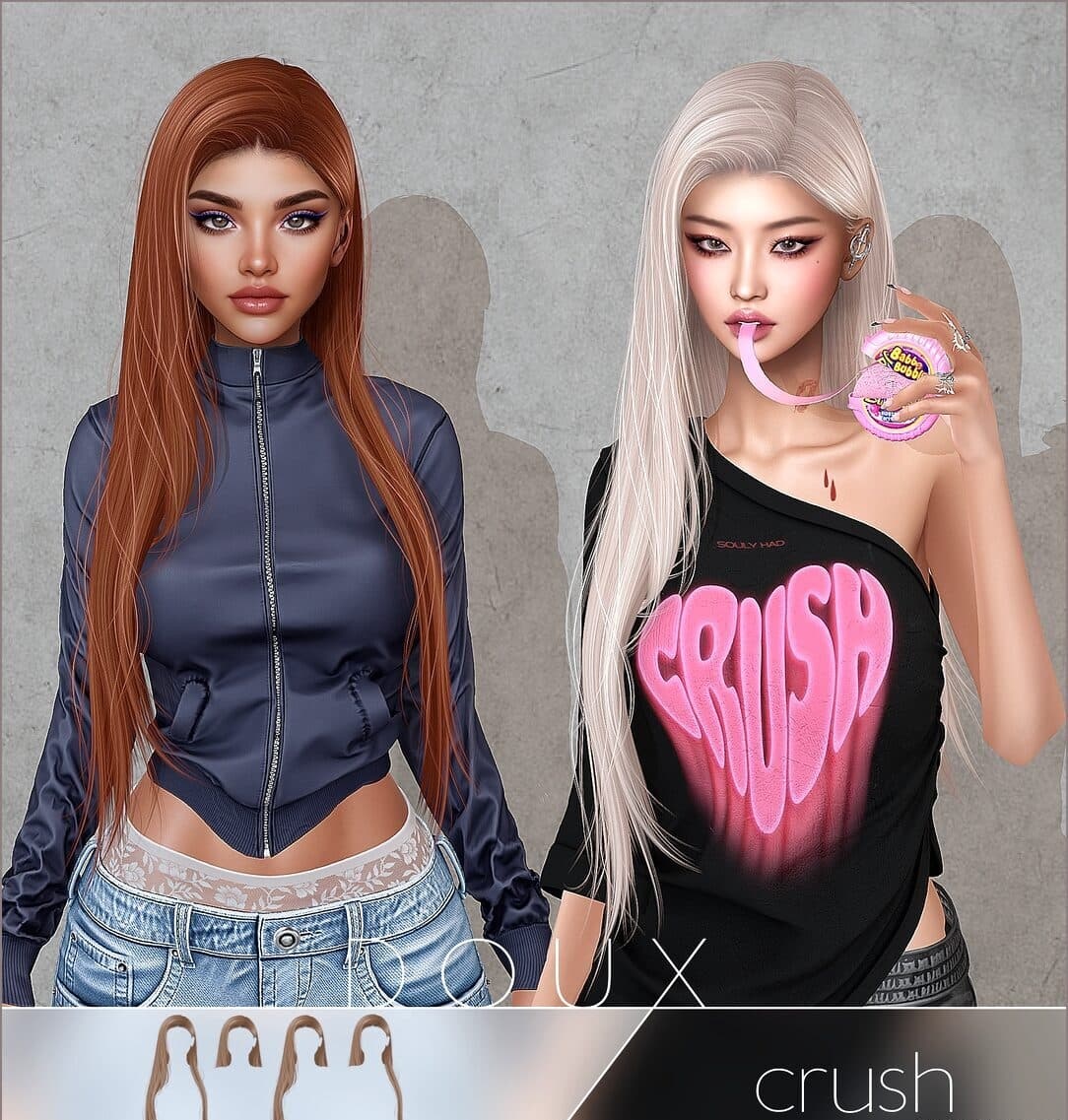 Прическа Crush Hair